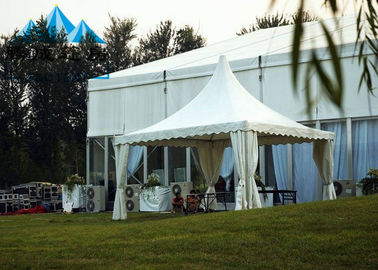Przenośna 6x6M Pagoda Canopy Tent Wysokie Szczyt 15-letnia gwarancja z dekoracjami wewnętrznymi