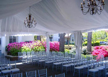 Namiot weselny 30x50m z podwójną warstwą PVC Biały przezroczysty dach na imprezę SGS