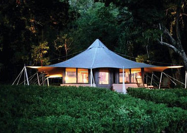 Ochrona przed promieniowaniem UV Tkanina z PVC Lekki namiot hotelowy Dostosowany rozmiar