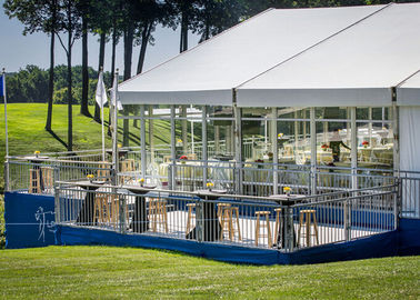 Duże namioty z pokryciem dachowym z aluminium pokrytym PVC, do wyścigów / koszykówki / badmintona / piłki tenisowej