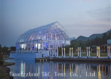 Restauracja lub ogród Namiot imprezowy 20x40, namiot imprezowy na świeżym powietrzu z przezroczystym dachem z PCV