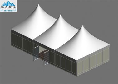 Biały dach duży namiot magazynowy, aluminiowa rama kolorowa ściana z PVC Pagoda Altanka na festiwal