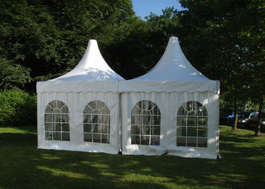 Namiot imprezowy na świeżym powietrzu 5x5m z białymi ścianami PCV / namiot imprezowy