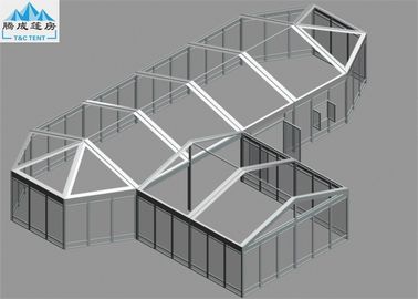Przezroczysty lub biały duży namiot z PCV 6x6m / 6X17.2m Aluminiowa rama
