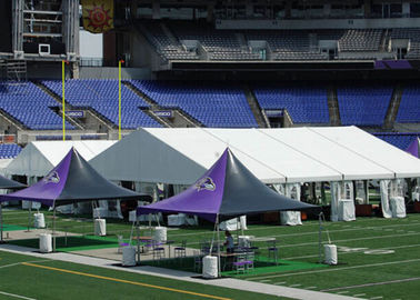Duże namioty z pokryciem dachowym z aluminium pokrytym PVC, do wyścigów / koszykówki / badmintona / piłki tenisowej