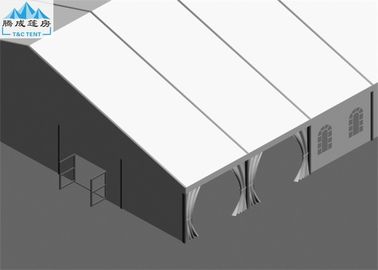Biały namiot dachowy PCV z baldachimem 25x45M Odporny na śnieg europejski styl